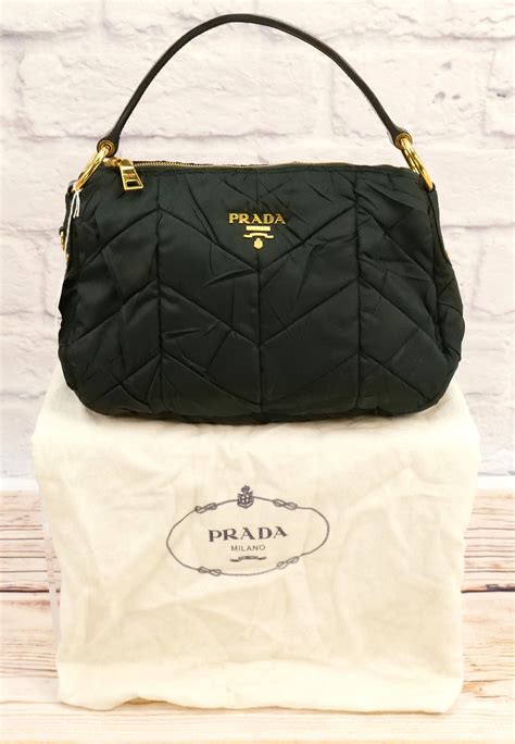 prada nylon bag green|prada nylon bag second hand.